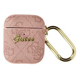 Guess Maroquinerie Coque AirPods Guess saffiano rose gold