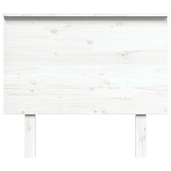 Avis Maison Chic Tête de lit scandinave,Meuble de chambre Blanc 94x6x82,5 cm Bois massif de pin -MN70032