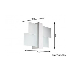 Acheter Luminaire Center Applique murale FENIKS bois/verre blanc 1 ampoule