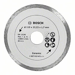 Bosch Disque à tronçonner diamant pour carrelage Ø 110 mm alésage 22,23 mm