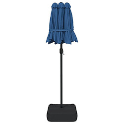 Maison Chic Parasol Jardin | Parasol à double tête bleu azuré 316x240 cm - GKD92821 pas cher