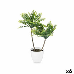 Ibergarden Plante décorative Palmier Plastique 36 x 55,5 x 24 cm (6 Unités)