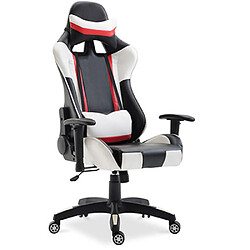 ICONIK INTERIOR Chaise de bureau Gaming ergonomique inclinable à 180° Blanc