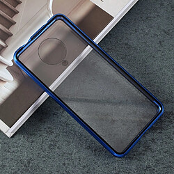 Bumper en métal cadre d'adsorption magnétique double face bleu pour votre Xiaomi Redmi K30 Pro/Poco F2 Pro