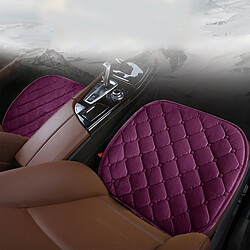 Acheter Wewoo 3 PCS / Ensemble Luxueux Chaud Coussin Couverture De Siège De Voiture Universel Avant Couvre Arrière De Pad Anti-dérapant Chaise Tapis De Sans En Peluche Violet