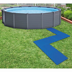 Intex Bâches de sol de piscine 8 pcs 50 x 50 cm Bleu