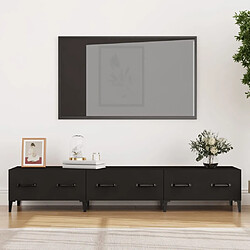 vidaXL Meuble TV Noir 150x34,5x30 cm Bois d'ingénierie