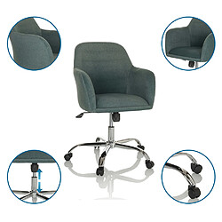 Avis Siège de bureau / Siège pivotant / Chaise à coque SOLAO 300 Tissu vert hjh OFFICE