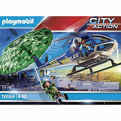 Playmobil® 70569 Hélicoptère de police et parachutiste, Playmobil City Action