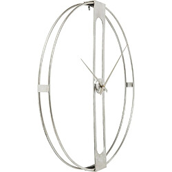 Avis Karedesign Horloge murale Clip 60cm argentée Kare Design