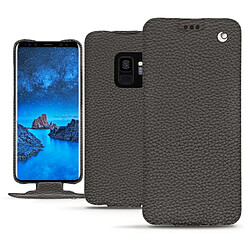 Housse cuir Samsung Galaxy S9 - Rabat vertical - Anthracite ( Pantone #41403c ) - NOREVE