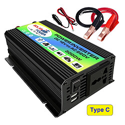 300W Camping-Car de Voiture Power Inverter DC 12V - AC 220V Convertisseur Adaptateur Transformateur de Tension, pour les Vacances, Voyages de Travail pas cher