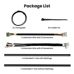 Avis Kit d'extension axe Y Mecpow X3 / X3 Pro, extensible à 400x750 mm