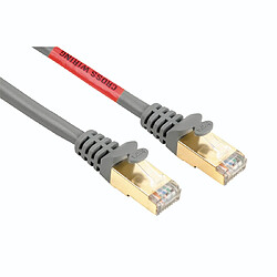 Hama Câble réseau "croisé " cat5. Fiches rj45 / rj45, stp.quali 1*.gris.5m