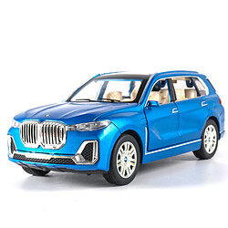 Universal 1: 24 Nouveau modèle de voiture en alliage BMW X7 Voiture jouet moulée sous pression Simulation du son des lumières Retour à la collection de jouets pour enfants Livraison gratuite | Voiture jouet moulée sous pression(Bleu)