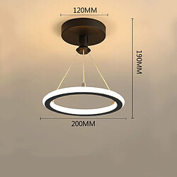 Stoex Plafonnier Moderne Simple Luminaire Plafonnier Minimaliste Lampe de Plafond Led Nordique Noir Pour Salon, Chambre À Coucher, Couloir pas cher