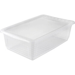 keeeper Boîte de rangement 'bea', 30 L plat, PP, transparent ()