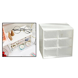 9 Tiroir Organisateur Maquillage Ménage Sous-vêtements Articles Divers Séparateur De Rangement Blanc pas cher