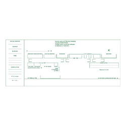 Carnet à souche Exacompta "traite normalisée" 10,1x21 cm - 50 feuillets