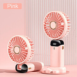 (rose) Mini Ventilateur Portatif Ventilateur de Bureau Pliant Portable USB