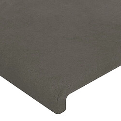 Acheter Maison Chic Lot de 4 Têtes de lit design pour chambre - Décoration de lit Gris foncé 100x5x78/88 cm Velours -MN88708