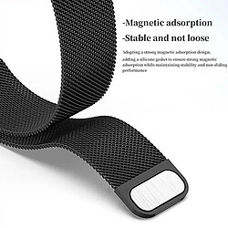 PHONECARE Bracelet Milanese Loop Fermoir Magnétique pour Xiaomi Mi Band 8 - Noir