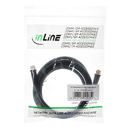 InLine 69301P câble coaxial 1 m F Sat Noir - Câbles coaxiaux (1 m, F, F, Sat, Female Connector/Female Connector, Noir)