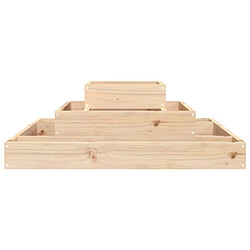 Avis vidaXL Jardinière 80x80x27 cm Bois massif de pin