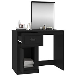 Acheter vidaXL Coiffeuse avec miroir - Noir