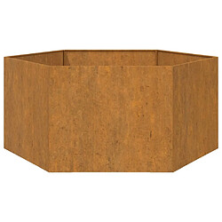 Maison Chic Jardinière,Bac à fleurs - pot de fleur Rouillé 90x90x45 cm Acier corten -GKD39362 pas cher