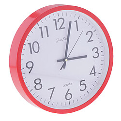 Acheter horloge murale silencieuse qualité quartz à piles bureau à domicile 10 ""rouge