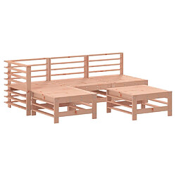 Maison Chic Salon de jardin 5 pcs - Table et chaises d'extérieur - Mobilier/Meubles de jardin Moderne bois massif douglas -MN13157