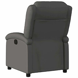 Avis Maison Chic Fauteuil Relax pour salon, Fauteuil inclinable gris cuir véritable -GKD87478