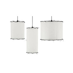 Acheter Aubry Gaspard Abat-jour pour suspension en coton Riad Petit Blanc.