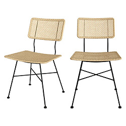 Rendez Vous Deco Chaise Borga en rotin (lot de 2)