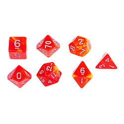 Set de 7 dés polyèdres pour donjons et dragons. Jeux de table rpg mtg d