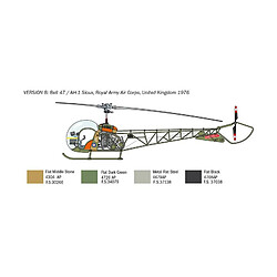 Acheter Italeri Maquette Hélicoptère Bell Oh-13 Sioux