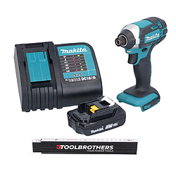 Makita Toolbrothers Mât articulé + DTD 152 SY1 Clé à choc sans fil 18 V 165 Nm 1/4'' + 1x batterie 1,5 Ah + chargeur