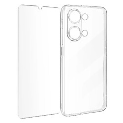 Avizar Coque pour OnePlus Nord 3 5G Silicone Gel et Verre Trempé 9H Transparent