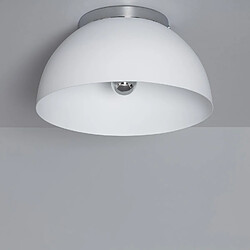 Ledkia Plafonnier Rond Aluminium Ø305 mm Bosco Silver Blanc