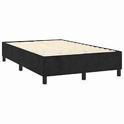 Acheter Maison Chic Lit Adulte - Lit simple Lit à sommier tapissier avec matelas moelleux - Meuble de Chambre - Noir 120x200 cm Velours -MN22819