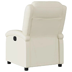 Acheter vidaXL Fauteuil inclinable électrique Crème Similicuir