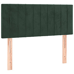 vidaXL Tête de lit Vert foncé 80x5x78/88 cm Velours