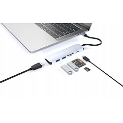 GUPBOO Adaptateur Huawei HUB USB-C 6 en 1 USB HDMI 4K SD PD,JL168