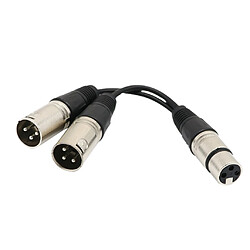 Avis Câble de Microphone Audio Pro Nickelé XLR Femelle à 2 Mâle