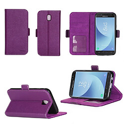 Samsung Galaxy J5 2017 : Housse Portefeuille luxe violette Style Cuir avec stand - Etui coque violet de protection J5 2017 J5 2017 SM-J530F avec porte cartes - Accessoires pochette XEPTIO : Exceptional case !