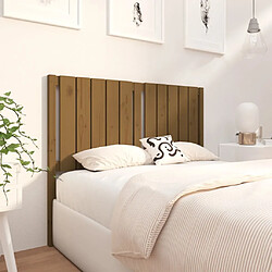 Avis Maison Chic Tête de lit scandinave pour lit adulte,Meuble de chambre Marron miel 125,5x4x100 cm Bois massif de pin -MN99699