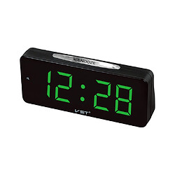 Avis grand led affichage électronique bureau horloge numérique réveil eu plug vert