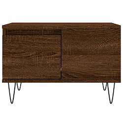 Acheter vidaXL Table basse chêne marron 55x55x36,5 cm bois d'ingénierie