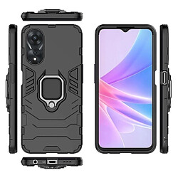 Htdmobiles Coque pour Oppo A58 5G / A78 5G - housse etui rigide anti choc + verre trempe - NOIR